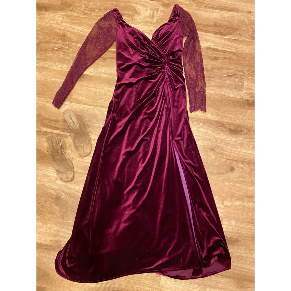 Velvet Formal Maxi Dress